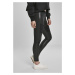 kalhoty dámské URBAN CLASSICS - Fake Leather Tech Leggings - black