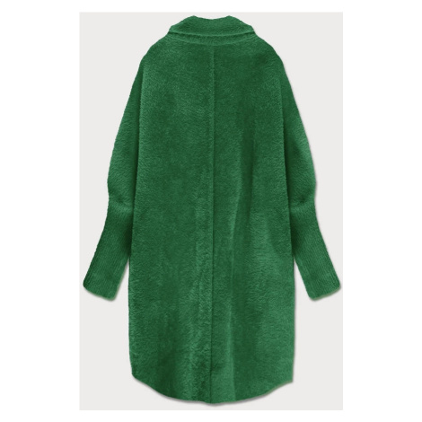 Zelený vlněný přehoz přes oblečení typu alpaka (7108) Made in Italy