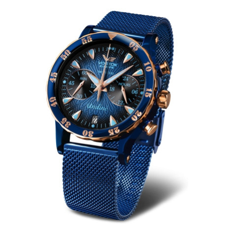 Dámské hodinky Vostok Europe Undine VK64/515E628B modrý náramek + dárek zdarma