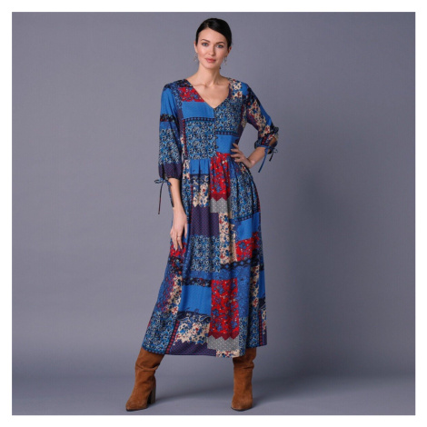 Dlouhé šaty v patchwork designu Blancheporte