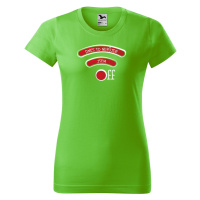 DOBRÝ TRIKO Dámské tričko s vtipným potiskem Jsem OFF Barva: Apple green