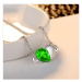 Sisi Jewelry Souprava náhrdelníku, náušnic a náramku Heart Smaragd - srdíčko SET2033-NTSET1088(1