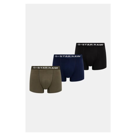 Boxerky G-Star Raw 3-pack pánské, černá barva, D23774-D516