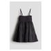 H & M - Mušelínové šaty's nabíranými volány - šedá