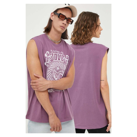 Bavlněné tričko Levi's fialová barva Levi´s