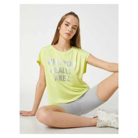 Koton Oversize Sports T-Shirt Slogan Printed