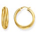 Thomas Sabo CR738-413-39 Bold - Gold-plated Hoop Earrings 27,0 mm Intertwined design