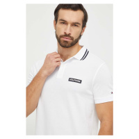 Polo tričko Tommy Hilfiger bílá barva, MW0MW33583