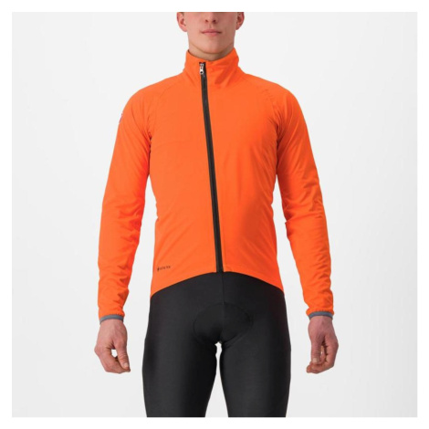 CASTELLI Cyklistická zateplená bunda - GAVIA LITE - oranžová