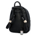 Dámský koženkový batoh s přední kapsou Iris, černý