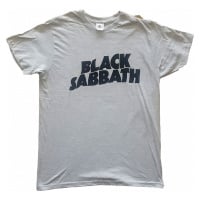 Black Sabbath tričko, Black Wavy Logo Grey, pánské