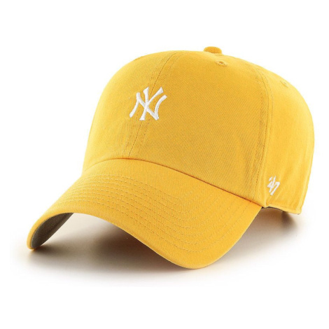 Čepice 47brand New York Yankees žlutá barva, s aplikací 47 Brand
