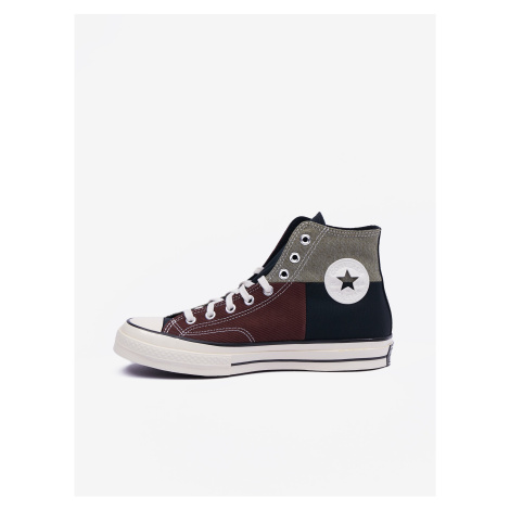 Šedo-hnědé pánské kotníkové tenisky Converse Chuck 70