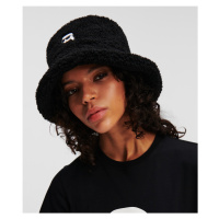 Klobouk karl lagerfeld k/ikonik 2.0 shear bucket hat černá