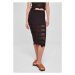 Ladies 3/4 Crochet Knit Skirt - black