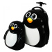 Rogal Černý dětský kufr + batoh "Penguin" - M (35l)