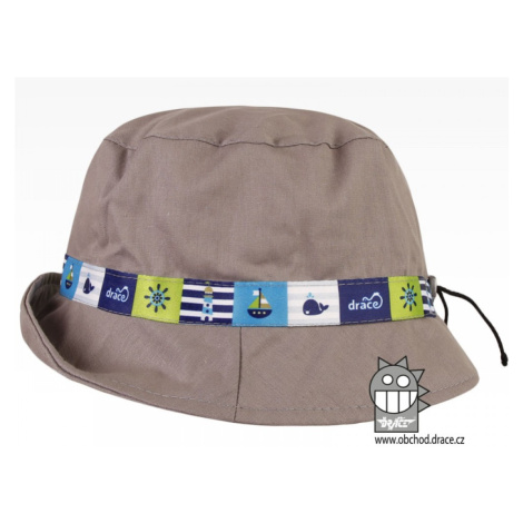 Bavlněný letní klobouk Dráče - Palermo 33, šedá, lodě Barva: Šedá