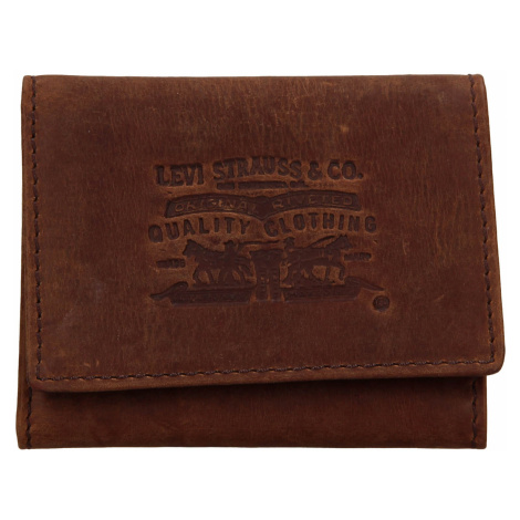 Pánská kožená peněženka Levis Etham - hnědá