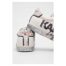 Kožené sneakers boty Karl Lagerfeld SKOOL bílá barva, KL60111