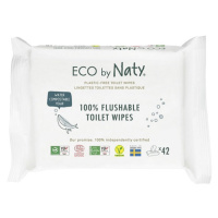 Eco by Naty Vlhčené splachovatelné ubrousky s funkcí toaletního papíru ECO bez vůně 42 ks