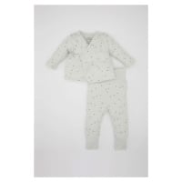 DEFACTO Baby Boy Star Patterned Waffle 2 Piece Set