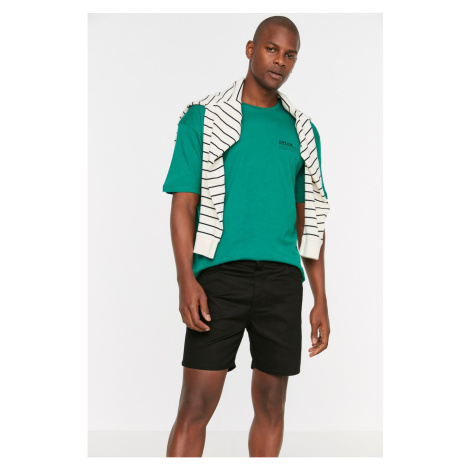 Trendyol Black Men's Slim Fit 5 Pockets Shorts 100% Cotton & Bermuda