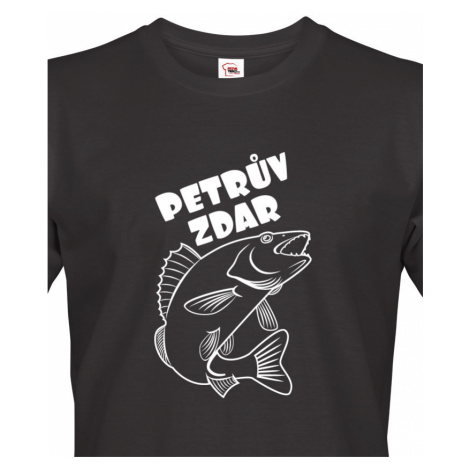 Tričko pro rybáře Petrův zdar - originální potisk na kvalitním triku BezvaTriko