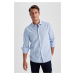 DEFACTO Modern Fit Non Iron Long Sleeve Shirt