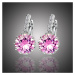 Sisi Jewelry Náušnice Swarovski Elements Bernadette Rose E1109-ET-403C Růžová