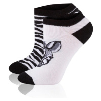 Veselé kotníkové ponožky Gee One S 131 S Zebra