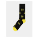 Černé vzorované ponožky Fusakle Na zdravi