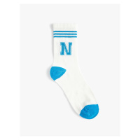 Koton Women's College Socks Letter Embroidered