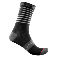 CASTELLI Cyklistické ponožky klasické - SUPERLEGGERA 12 LADY - šedá/černá/bílá