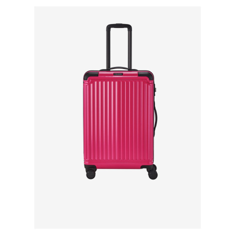 Růžový cestovní kufr Travelite Cruise 4w M