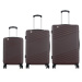 Semiline Unisex's 3-in-1 ABS Suitcases Set T5788-0