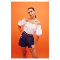 DEFACTO Off Shoulder Regular Fit Short Sleeve Blouse