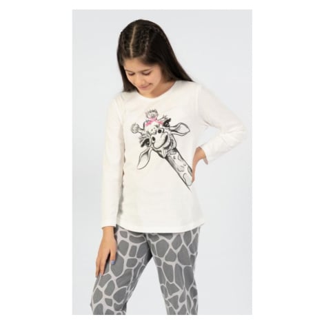 Dětské pyžamo Vienetta Secret Velká žirafa | bílá