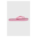Žabky U.S. Polo Assn. dámské, růžová barva, na plochém podpatku