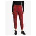 Červené dámské zkrácené vzorované kalhoty Desigual Cmotiger