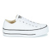 Converse CHUCK TAYLOR ALL STAR LIFT CLEAN OX LEATHER Bílá