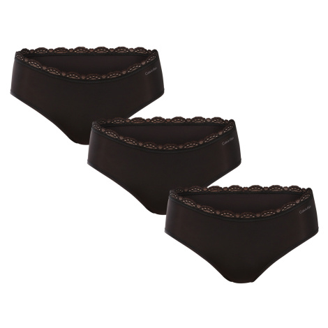 3PACK dámské kalhotky Calvin Klein černé (QD5302-UB1)
