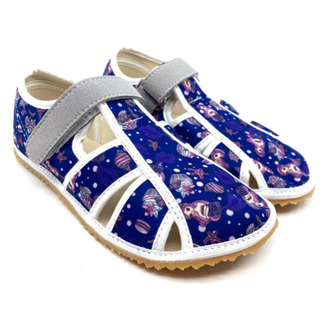 Barefoot papuče Jonap Home New Fialová mořská panna