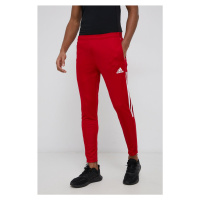 Tréninkové kalhoty adidas Performance GJ9869 pánské, červená barva, hladké