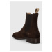 Semišové kotníkové boty Gant Fayy dámské, hnědá barva, na plochém podpatku, 27553384.G46