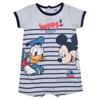 Šedé pruhované chlapecké body Disney Baby Mickey Mouse Šedá