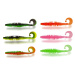 Magic Trout Gumová nástraha T-Worm Twister 1,5g 5,5cm Sýr 6ks - Neon zelená/černá