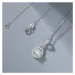 OLIVIE Stříbrný náhrdelník 1ct 6,5mm MOISSANITE 6094