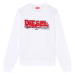 Mikina diesel s-ginn-k40 sweat-shirt bílá