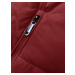 Krátká červená dámská péřová vesta se stojáčkem (16M9092-270)