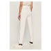 Kalhoty Hugo dámské, bílá barva, hladké, 50455983